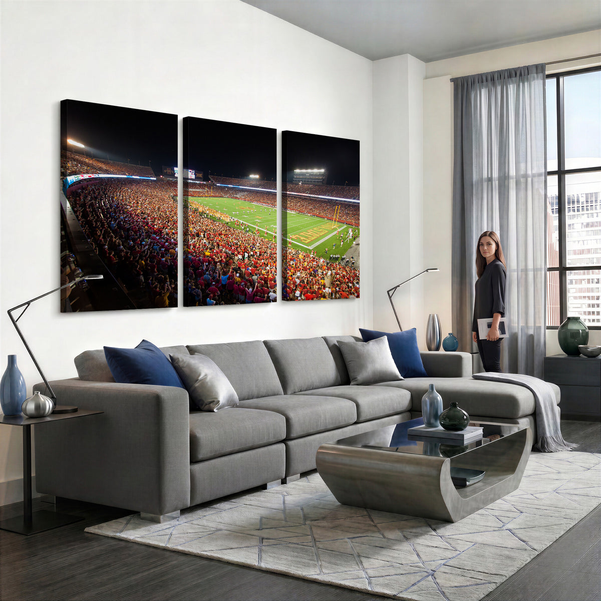 35139-MGV-CV-36X24 - Iowa State University Cyclones Canvas Print, Jack Trice Stadium