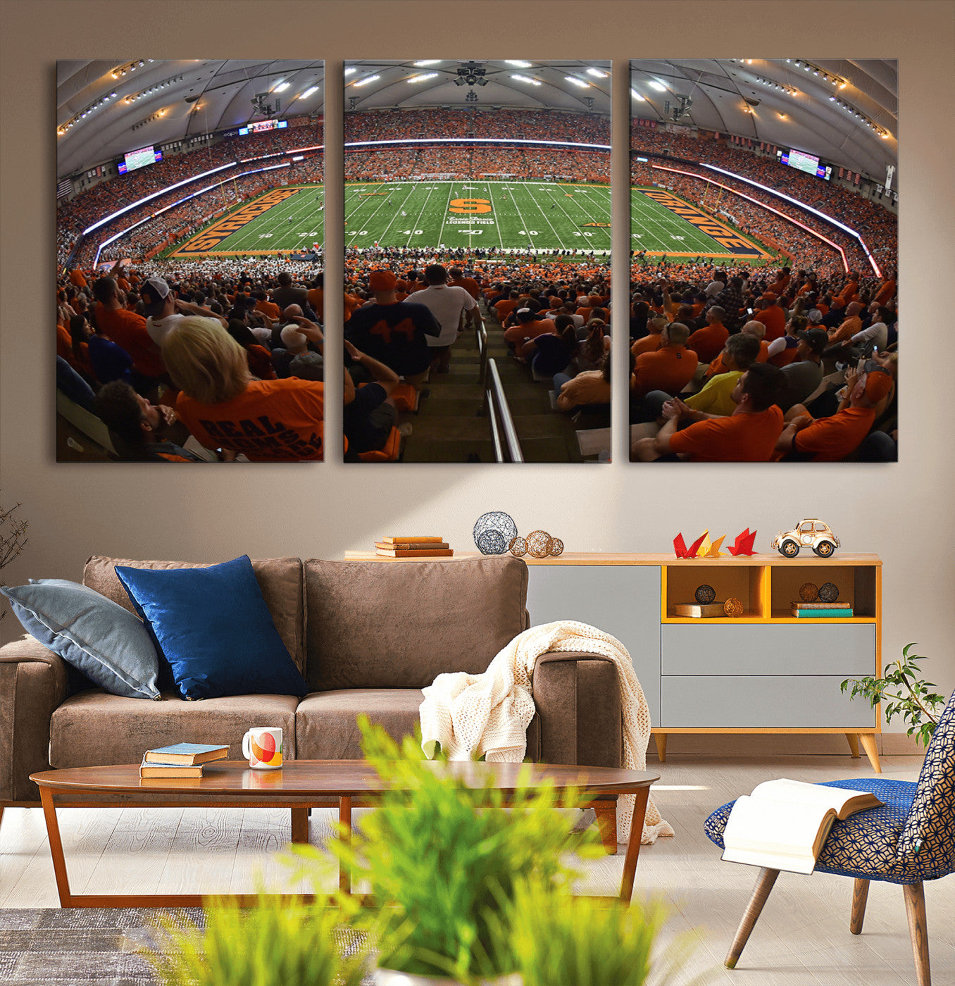 43291-MGV-CV-36X24-Syracuse University Orange Football Canvas Print, Football Team Print - Syracuse JMA Wireless Dome