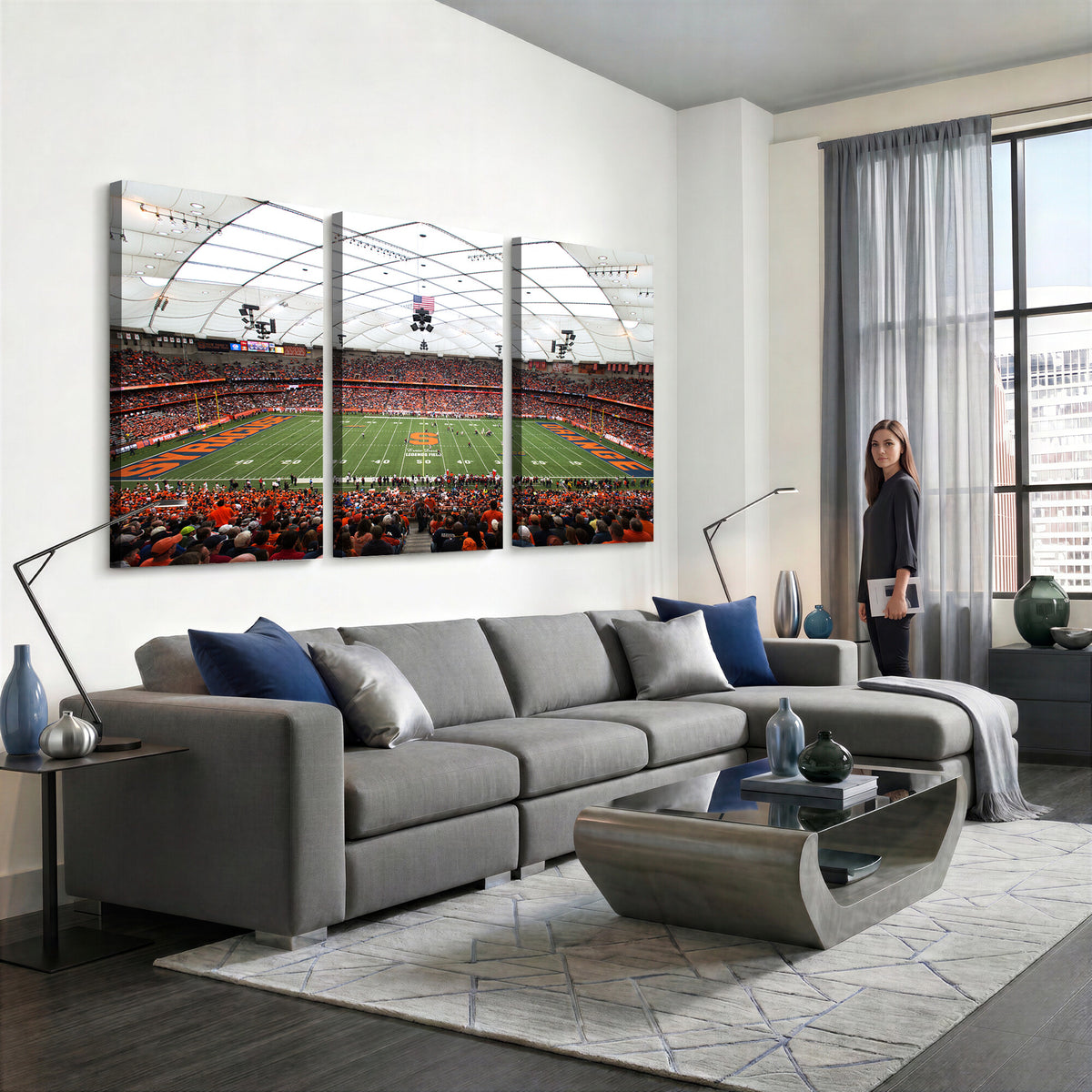 78104-MGV-CV-36X24 - Syracuse University Orange Football Team Print, Syracuse