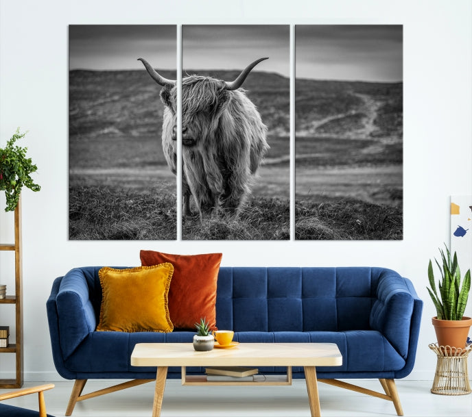 Cow Wall Art Wall Art Canvas Print