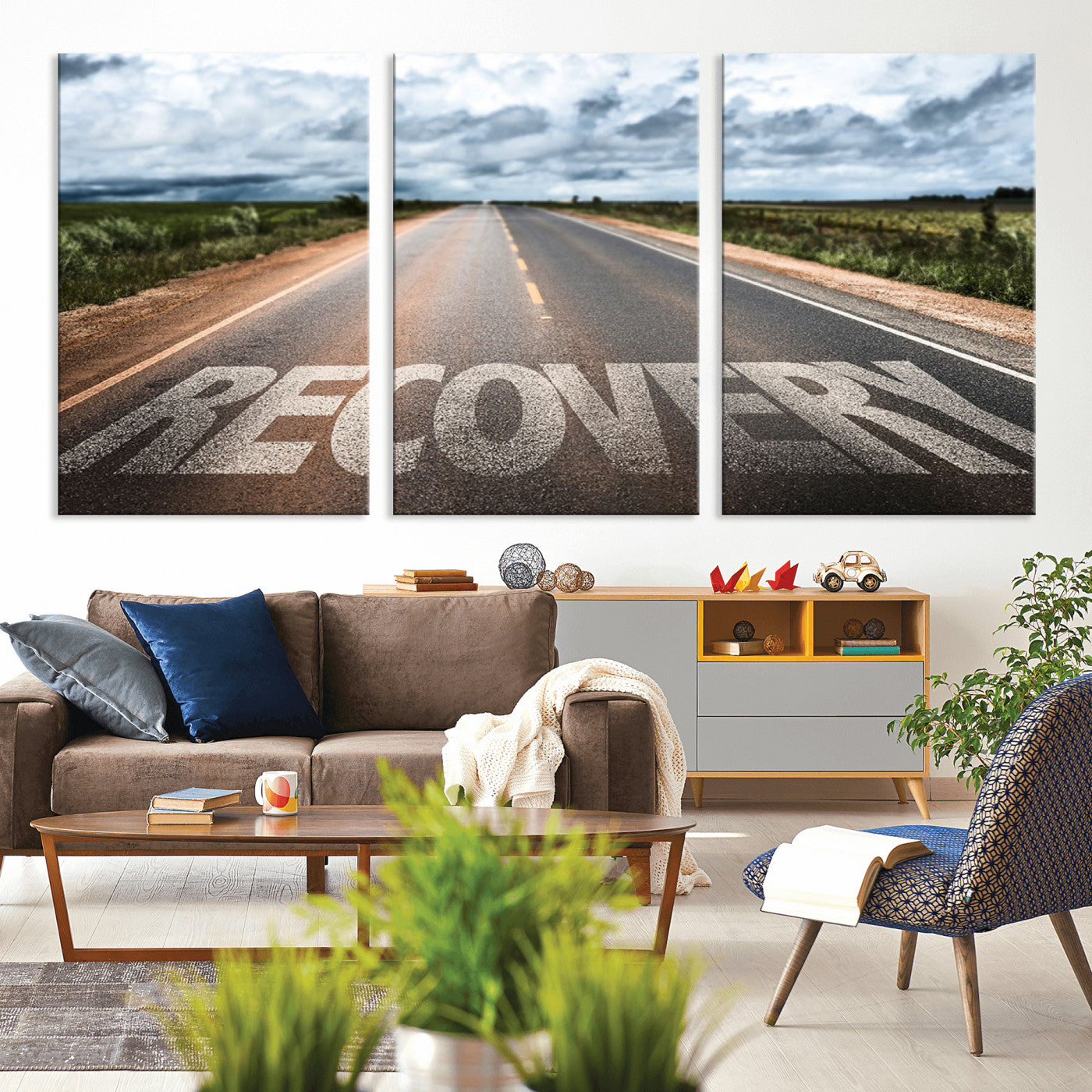MGV-CV-60X30-3P - Recovery Road Wall Art Canvas Print