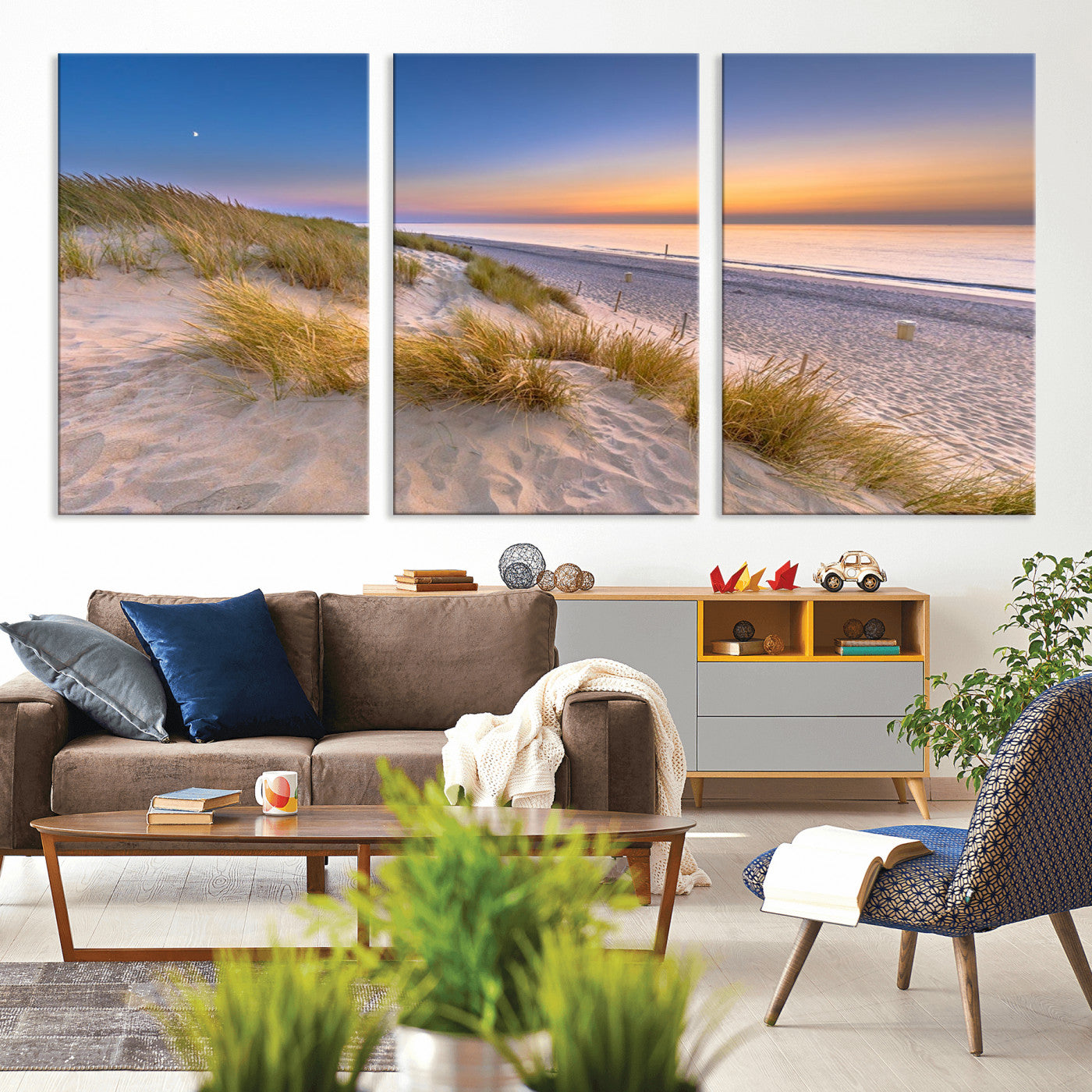 -Sunrise On The Beach Wall Art Canvas Print