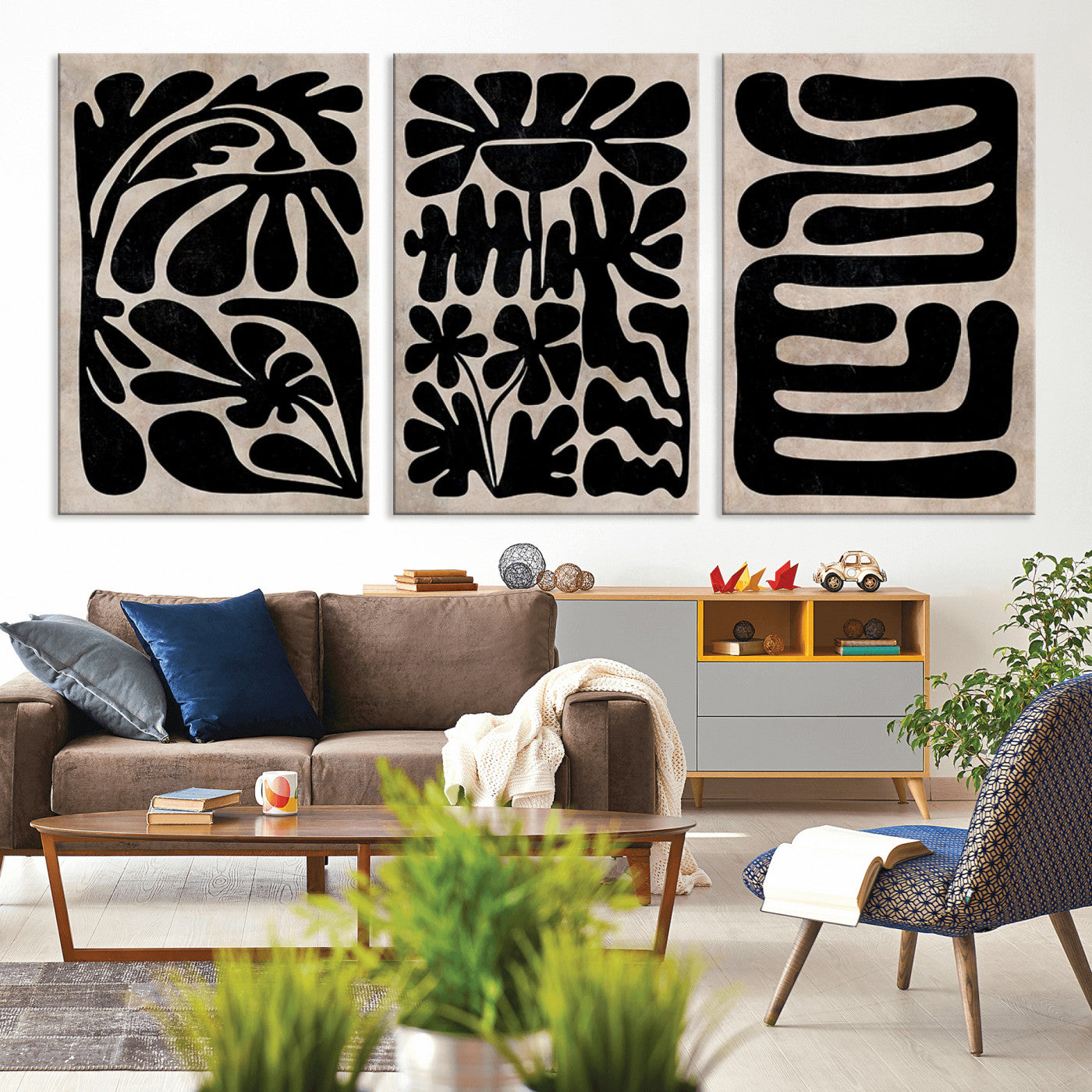 MGV-CV-60X30-3P - Canvas Print Wall Art Abstract Illustrs Art Boho