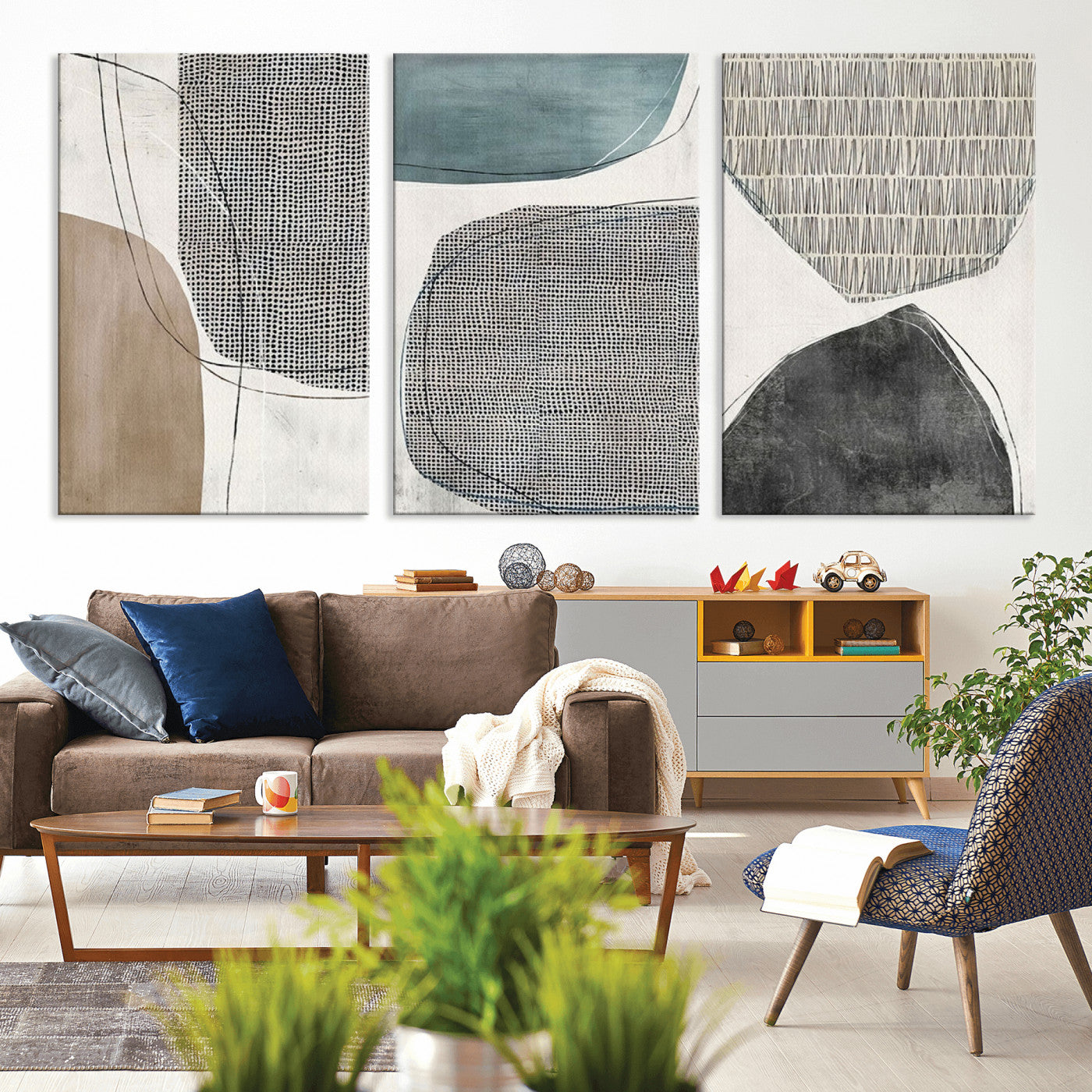 MGV-CV-60X30-3P - Canvas Print Wall Art Abstract Illustrs Art Boho