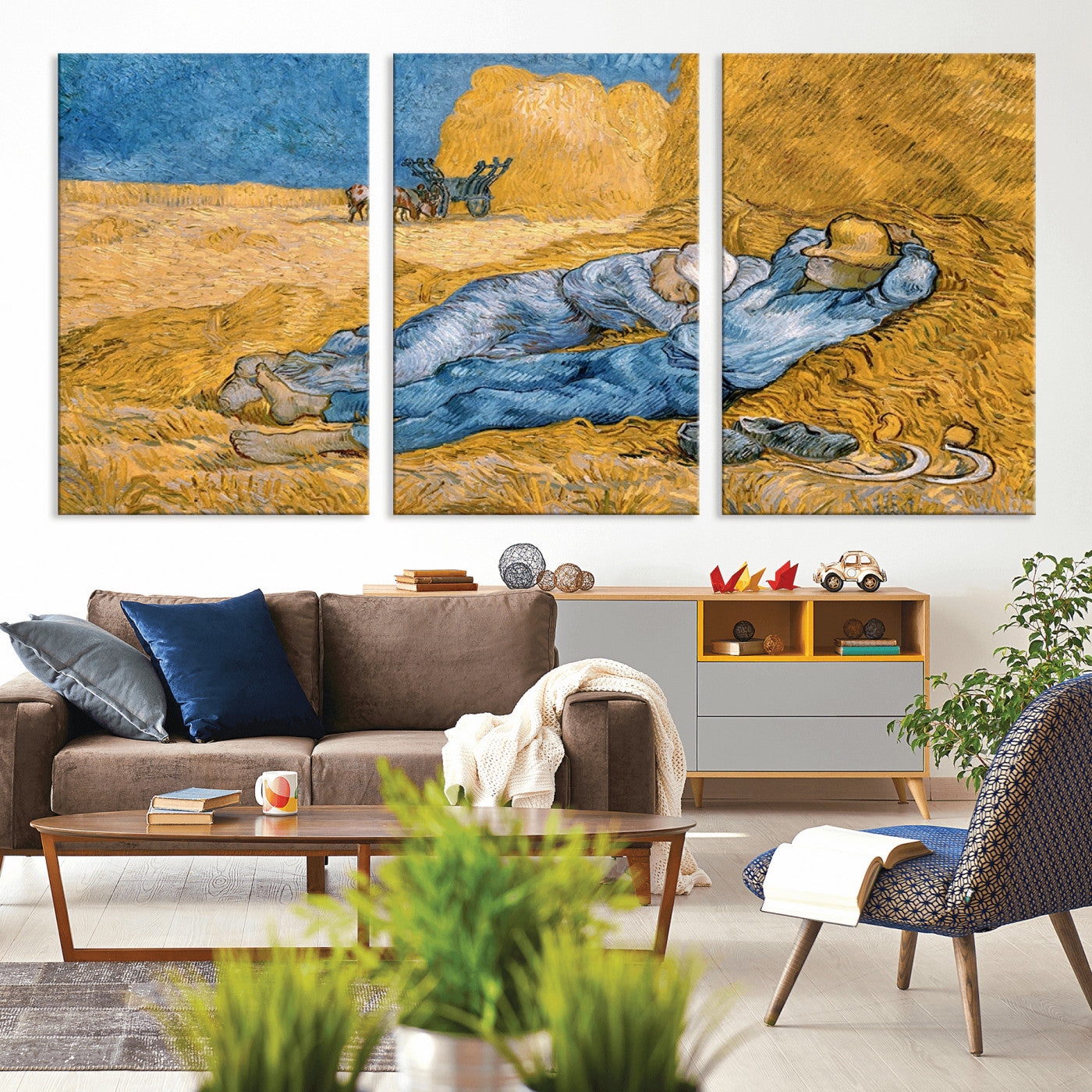 MGV-CV-60X30-3P - Master Artist Vincent Van Gogh Nature Wilderness Illustrs Fine Art Canvas Print