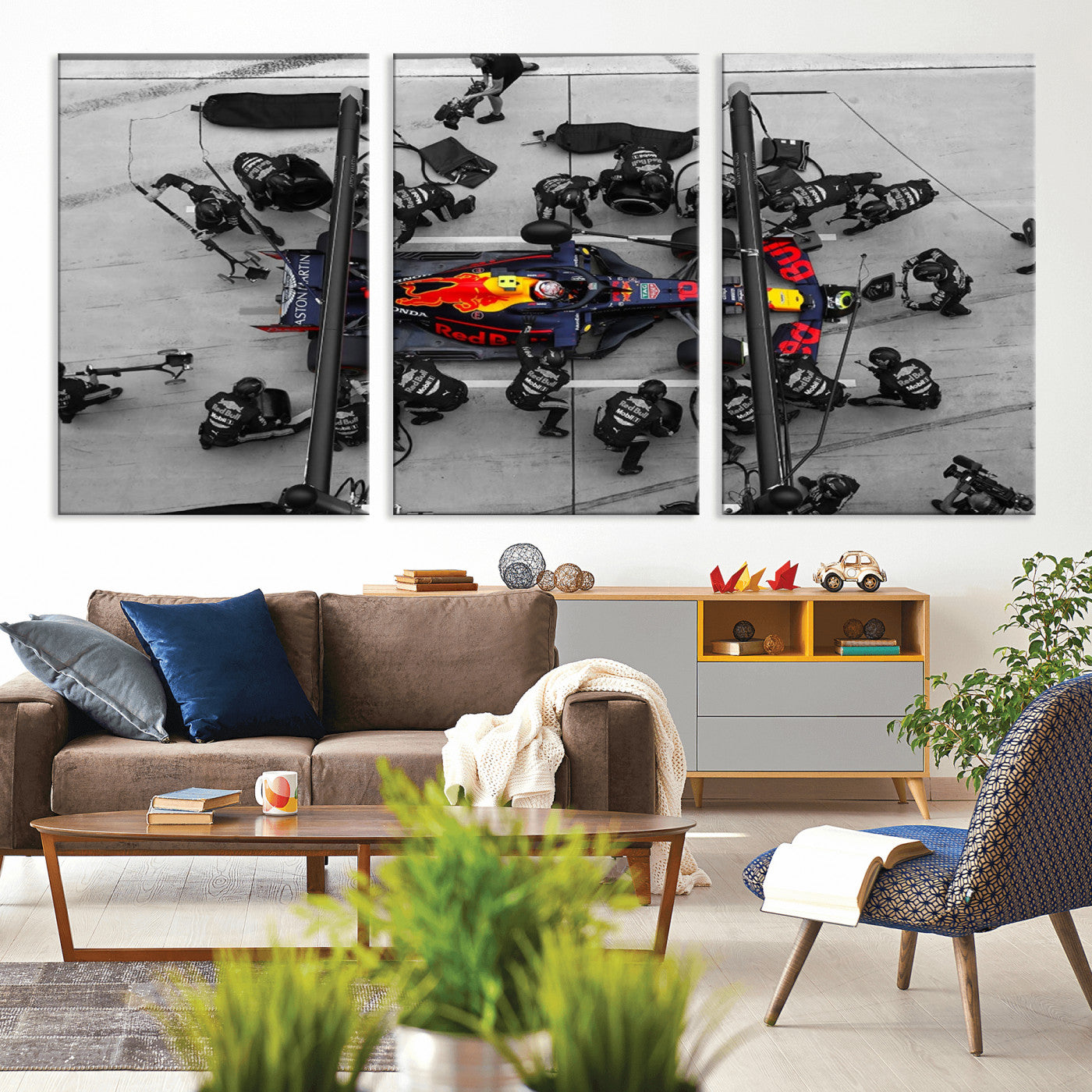MGV-CV-60X30-3P - RedBull Formula 1 Canvas Wall Art Print