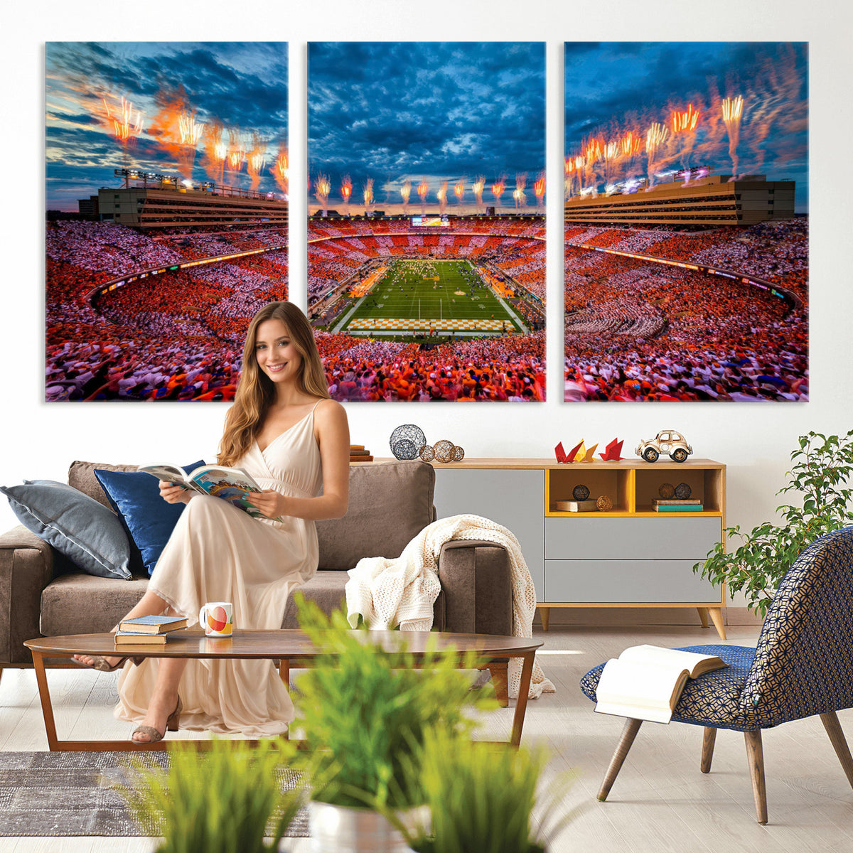 94266219-MGV-CV-36X24 - Tennessee Neyland Stadium Wall Art, Sports Arena Canvas