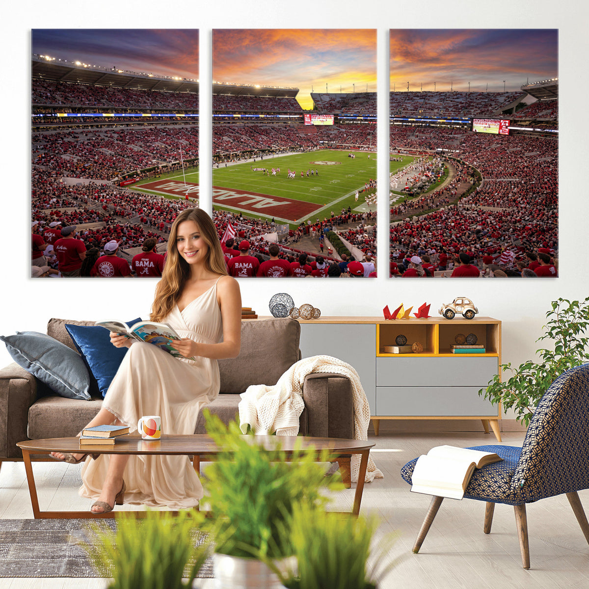 41995919-MGV-CV-36X24 - Stadium Wall Art Canvas Print