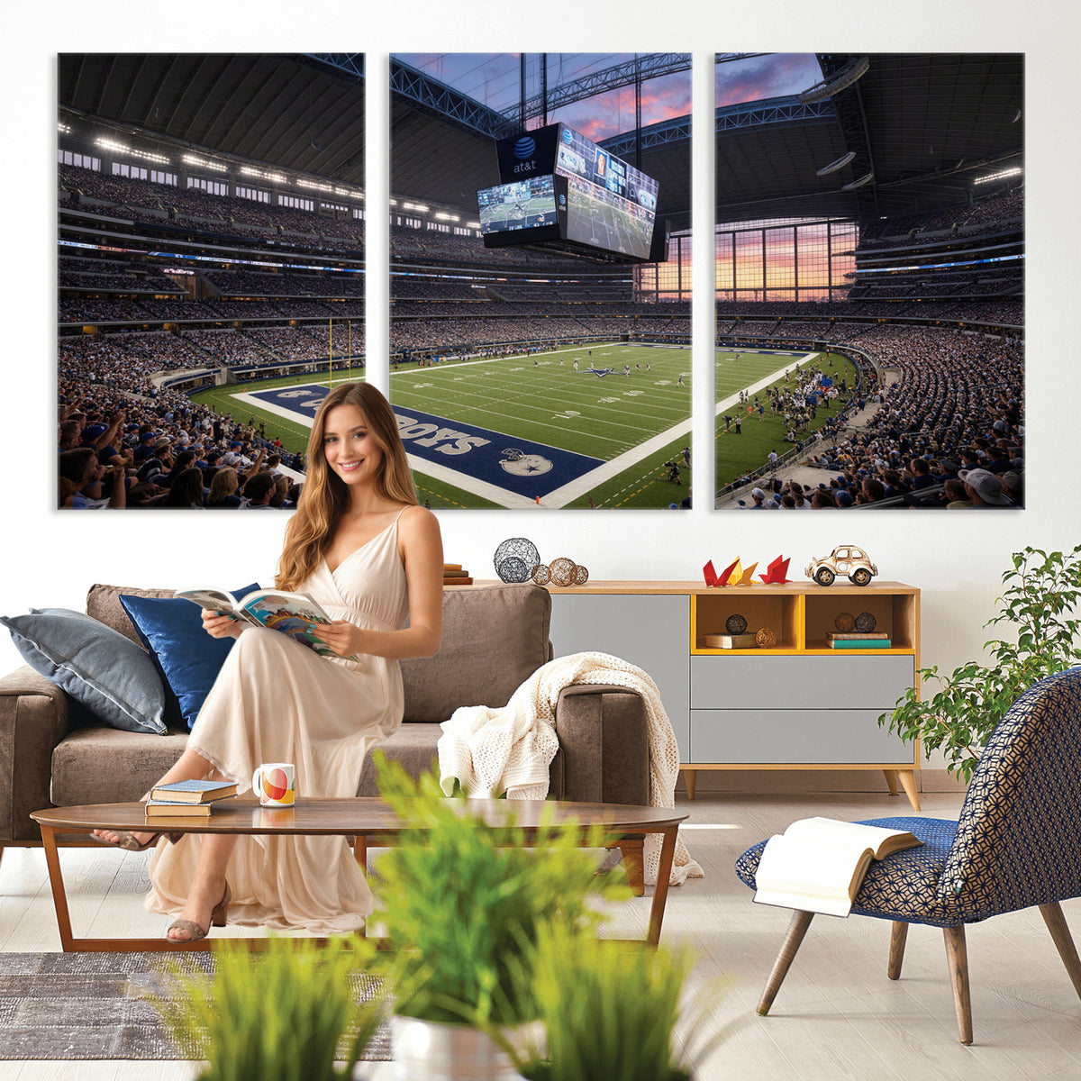 25449193-MGV-CV-36X24 - Stadium Wall Art Canvas Print