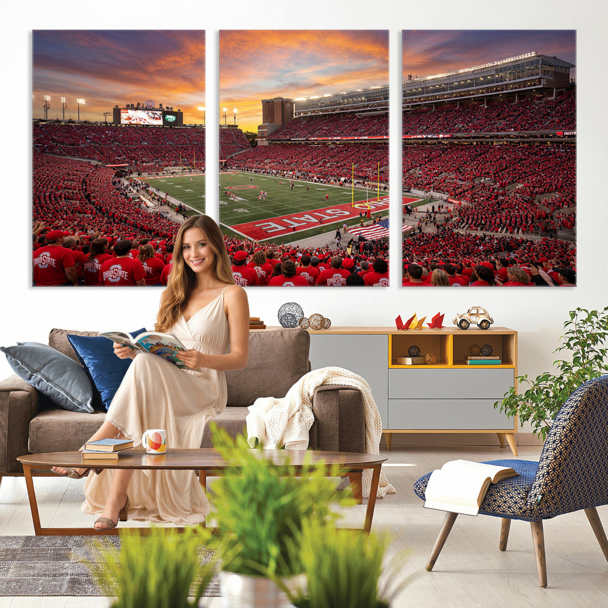 73119077-MGV-CV-36X24 - Stadium Wall Art Canvas Print