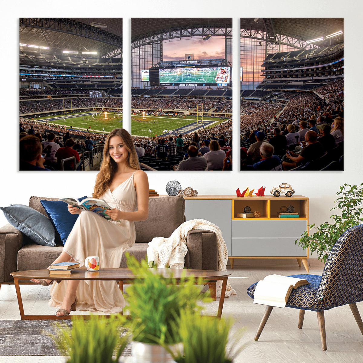 61524160-MGV-CV-36X24 - Stadium Wall Art Canvas Print