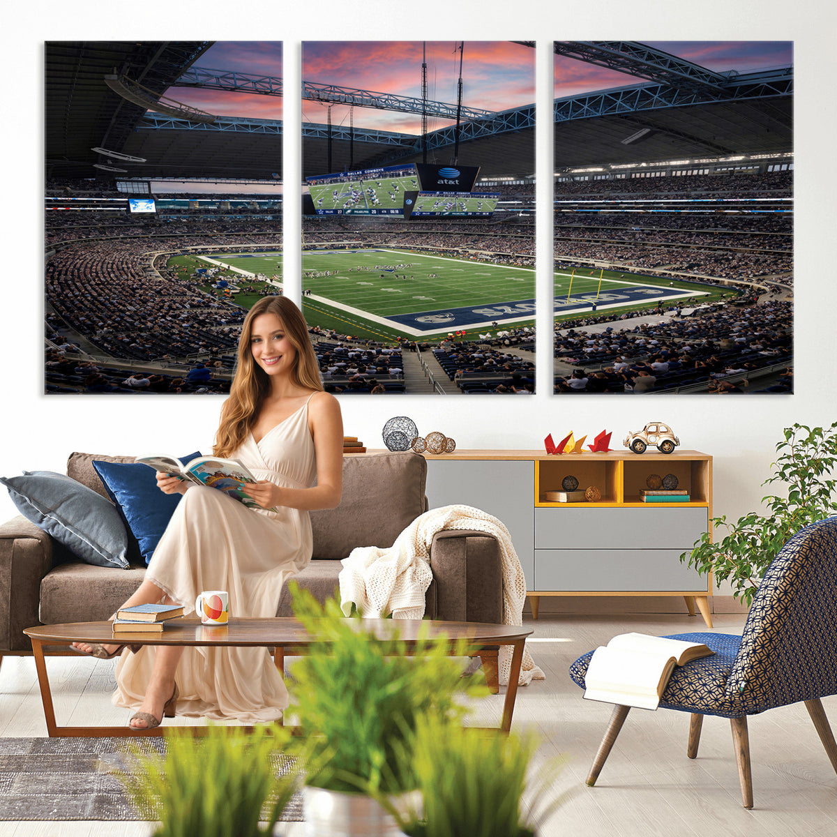 11530179-MGV-CV-36X24 - Stadium Wall Art Canvas Print
