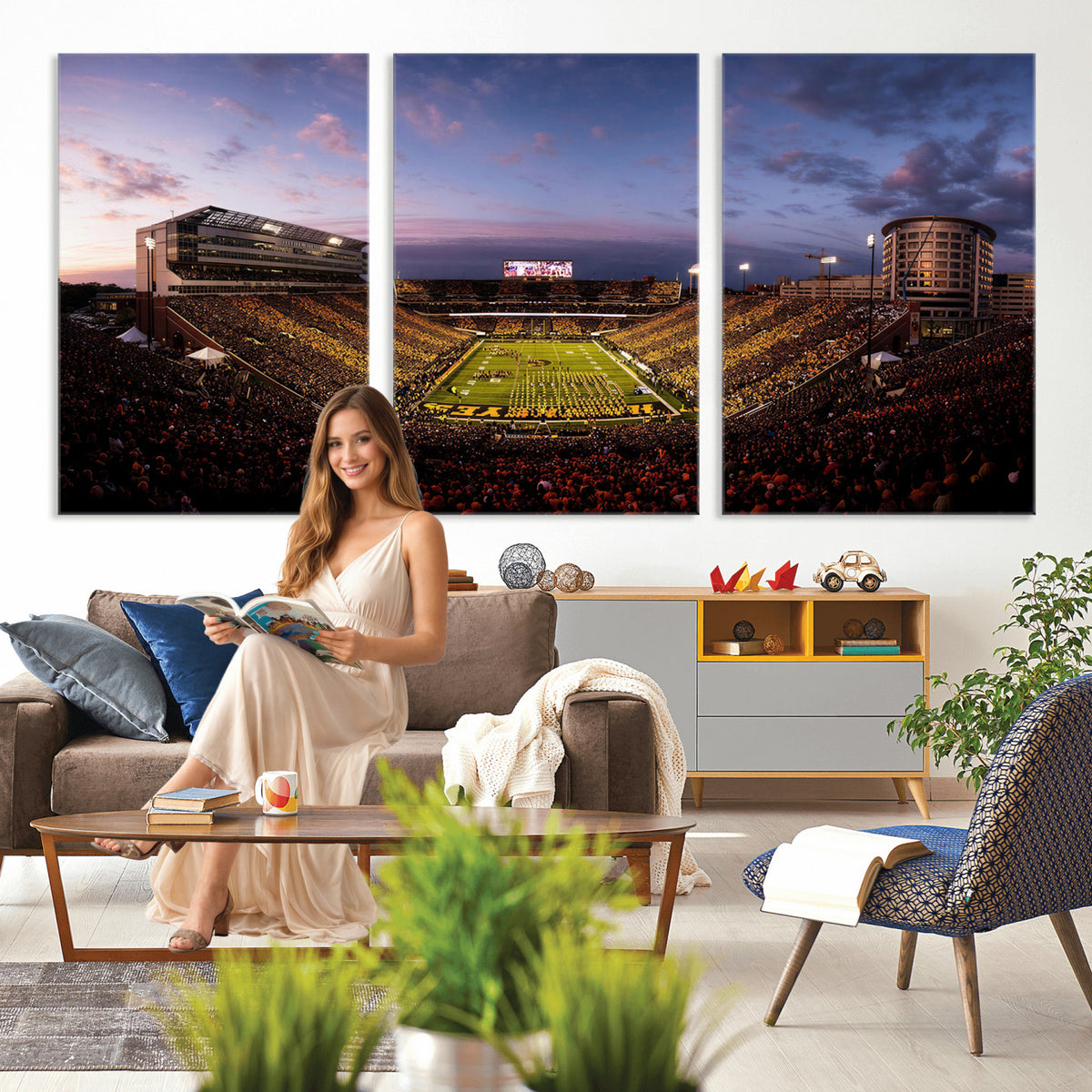 49683861-MGV-CV-36X24 - Stadium Wall Art Canvas Print