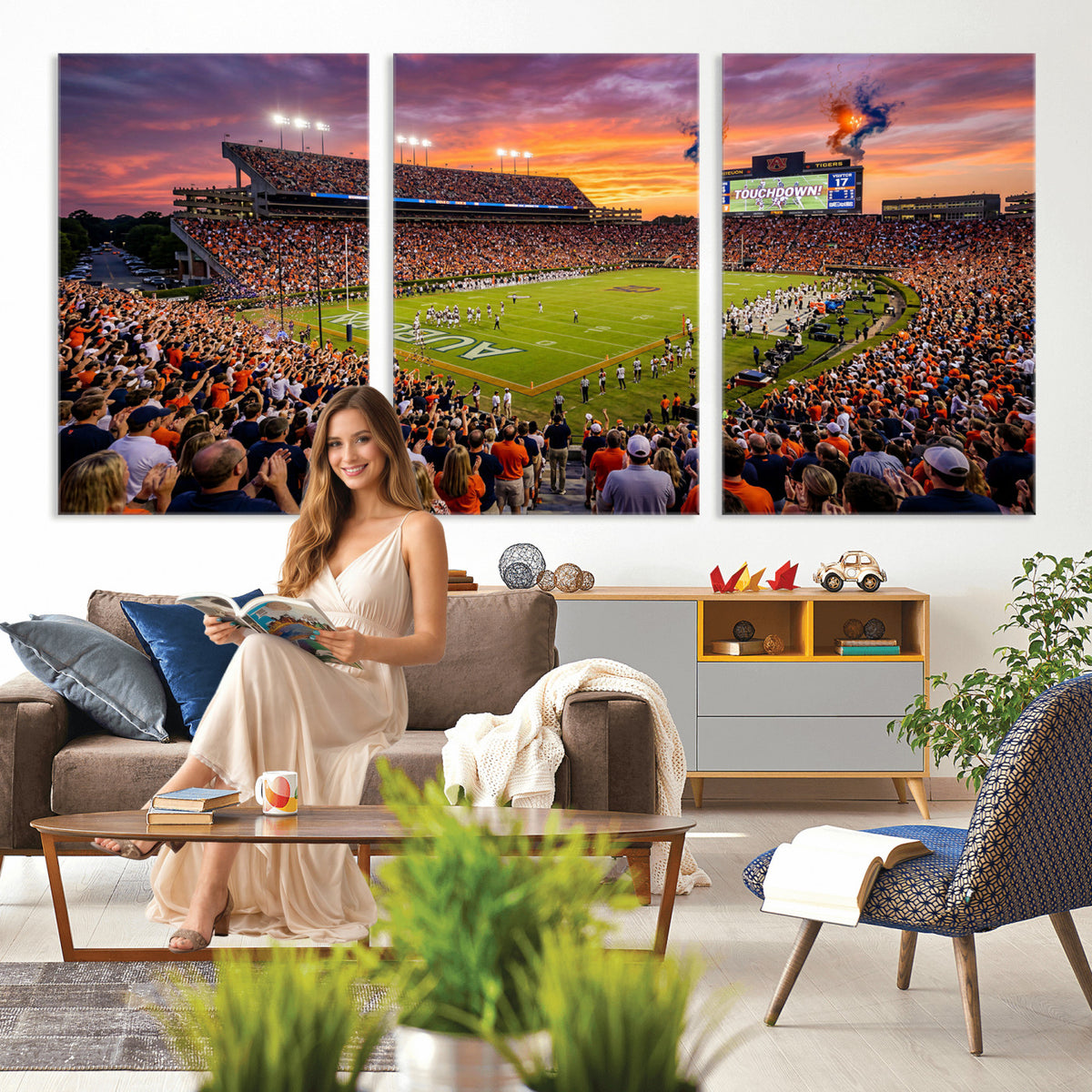 77756715-MGV-CV-36X24 - Stadium Wall Art Canvas Print
