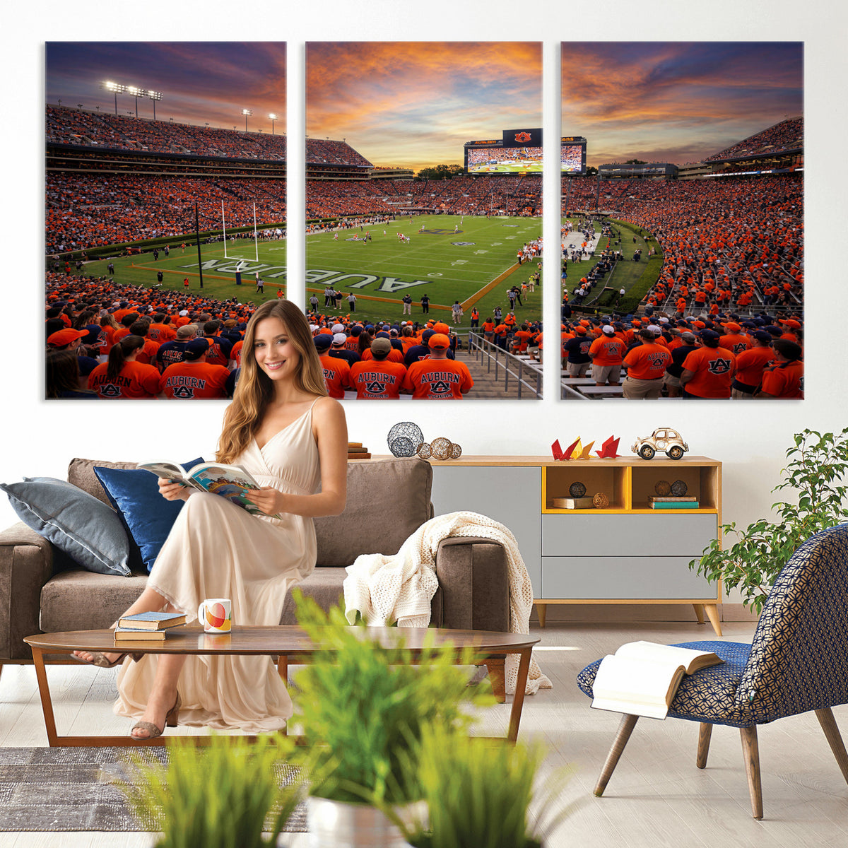 46347891-MGV-CV-36X24 - Stadium Wall Art Canvas Print