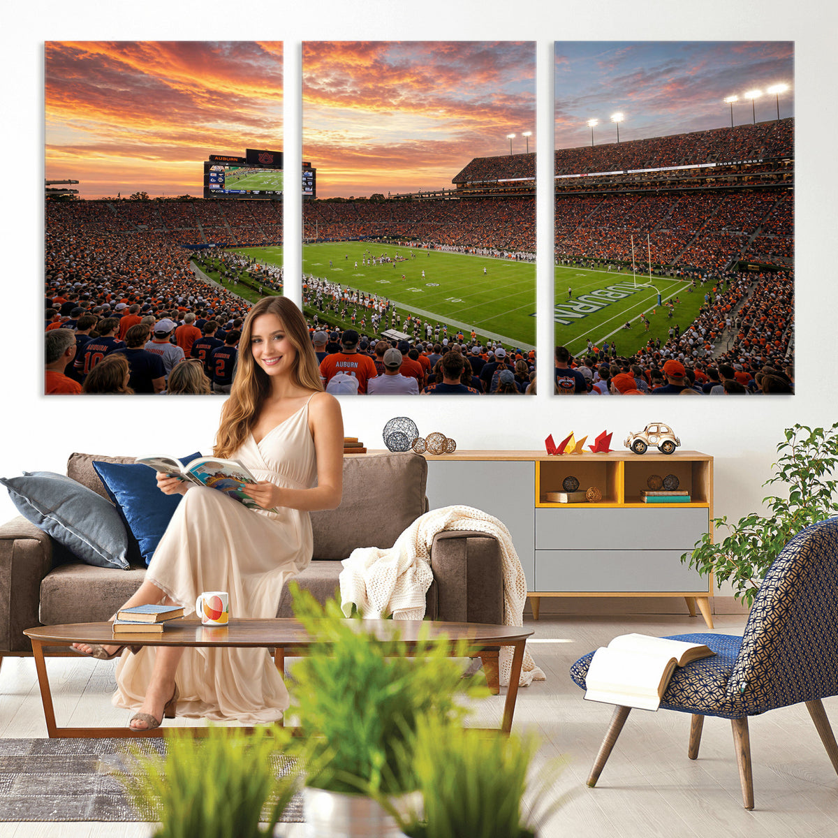 28631591-MGV-CV-36X24 - Stadium Wall Art Canvas Print