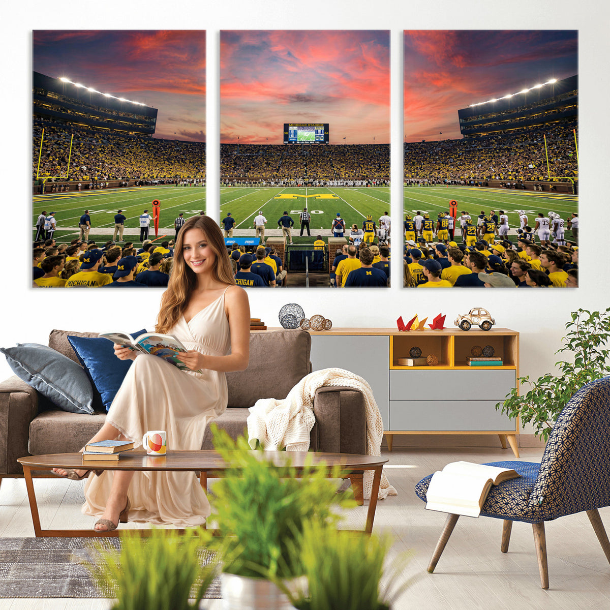 47185949-MGV-CV-36X24 - Stadium Wall Art Canvas Print
