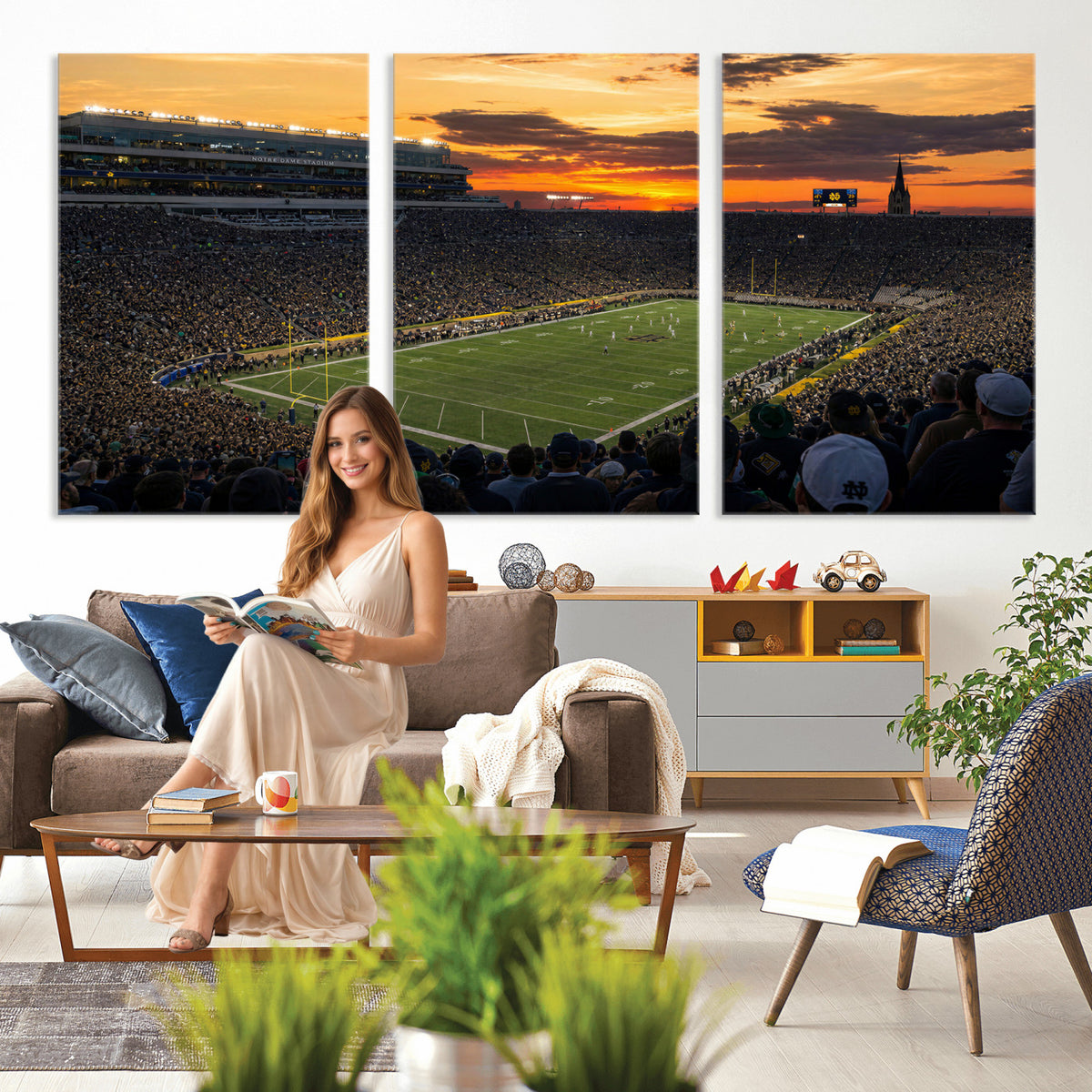 73585402-MGV-CV-36X24 - Stadium Wall Art Canvas Print