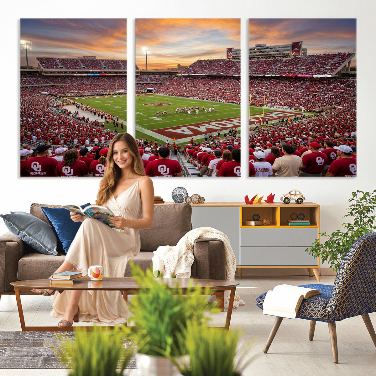 92718741-MGV-CV-36X24 - Stadium Wall Art Canvas Print