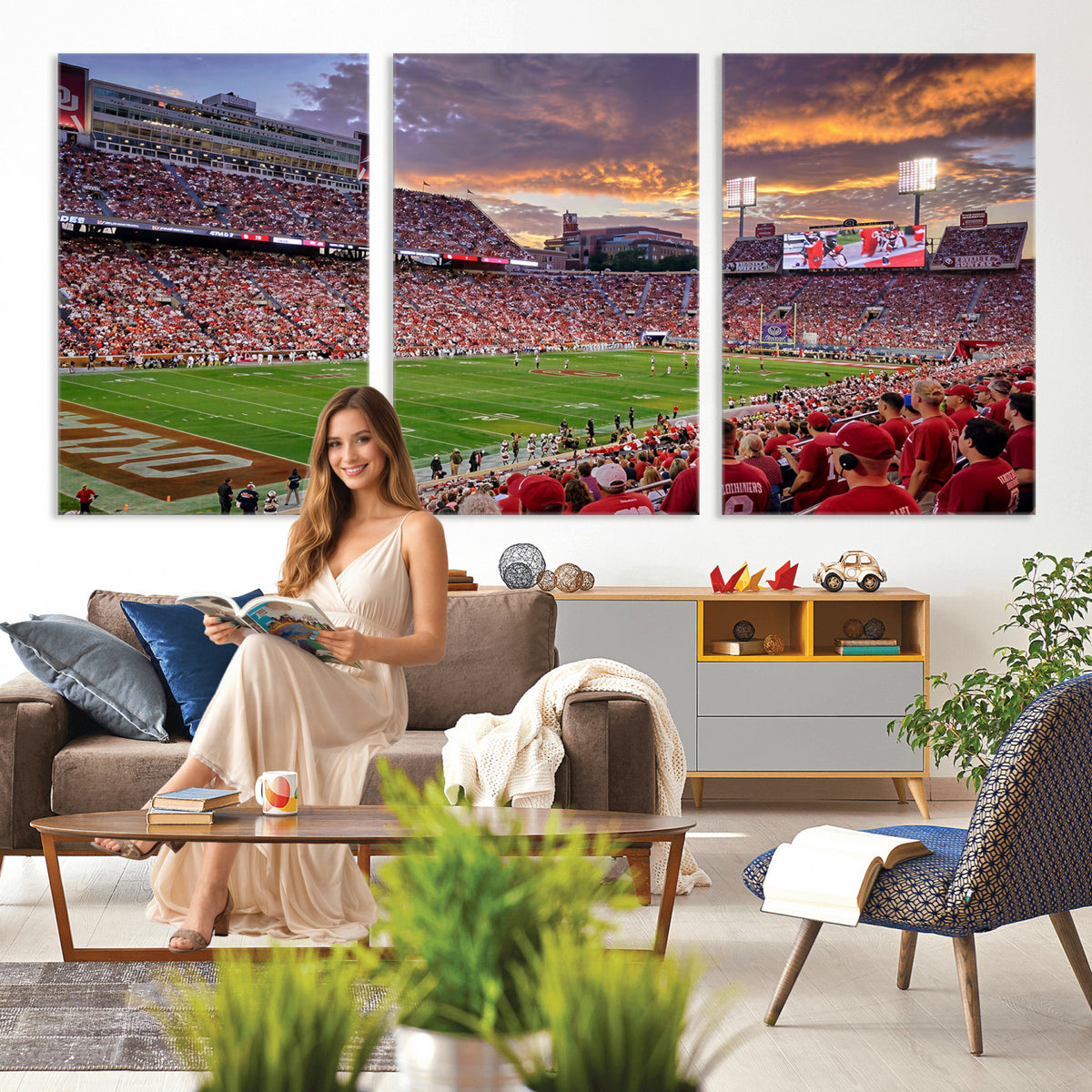 47794729-MGV-CV-36X24 - Stadium Wall Art Canvas Print