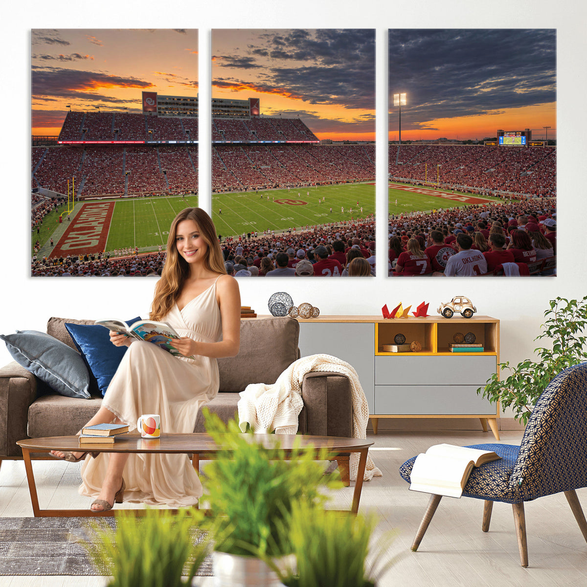 75444407-MGV-CV-36X24 - Stadium Wall Art Canvas Print