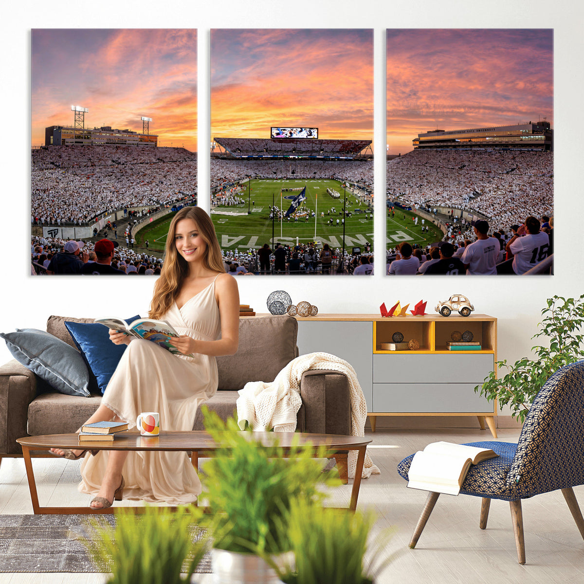 53161432-MGV-CV-36X24 - Stadium Wall Art Canvas Print