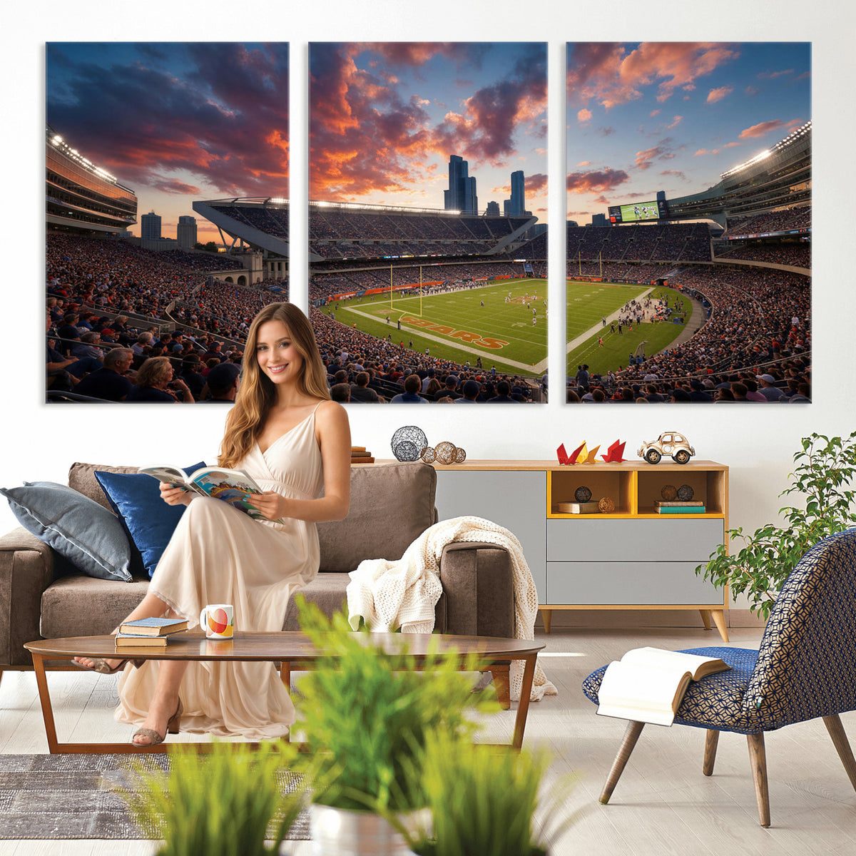 21104528-MGV-CV-36X24 - Stadium Wall Art Canvas Print