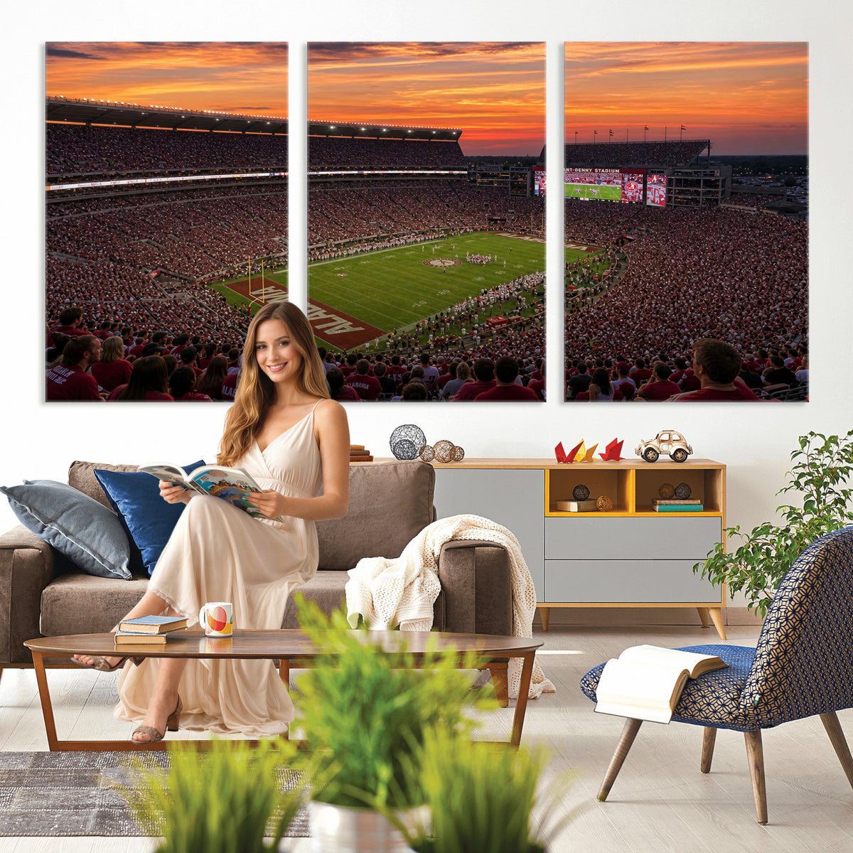 91782096-MGV-CV-36X24 - Stadium Wall Art Canvas Print