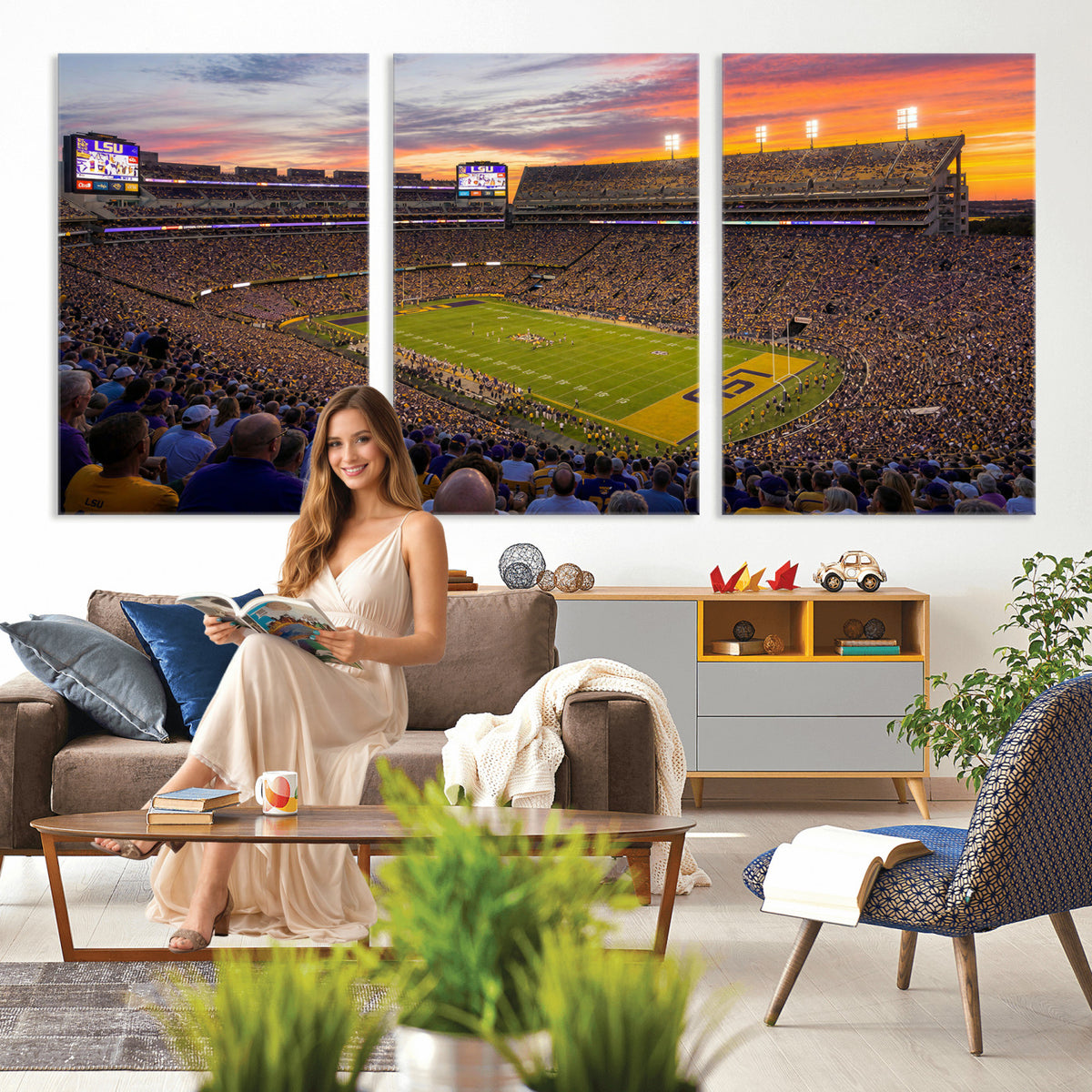 91303167-MGV-CV-36X24 - Stadium Wall Art Canvas Print