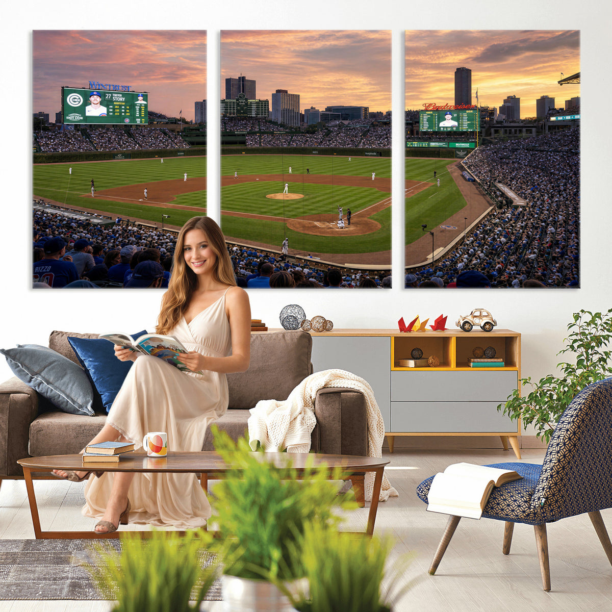 41641466-MGV-CV-36X24 - Stadium Wall Art Canvas Print