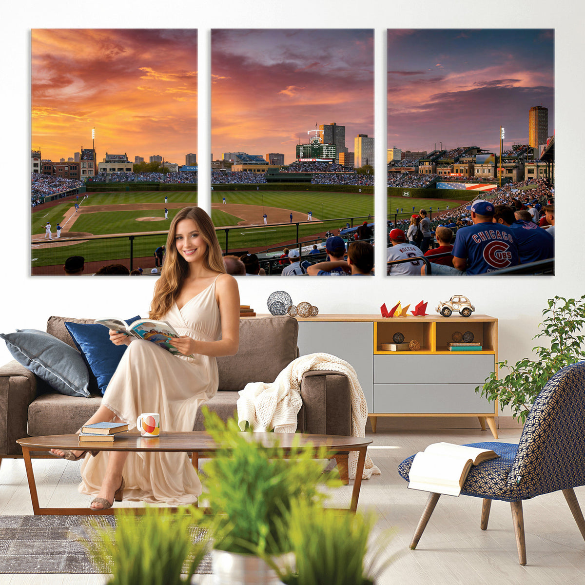 94073020-MGV-CV-36X24 - Stadium Wall Art Canvas Print