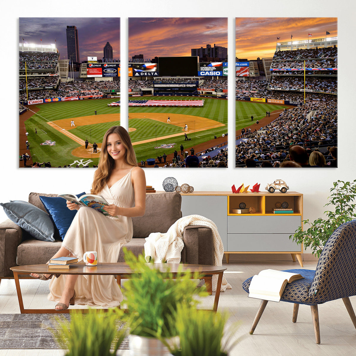 39000124-MGV-CV-36X24 - Stadium Wall Art Canvas Print