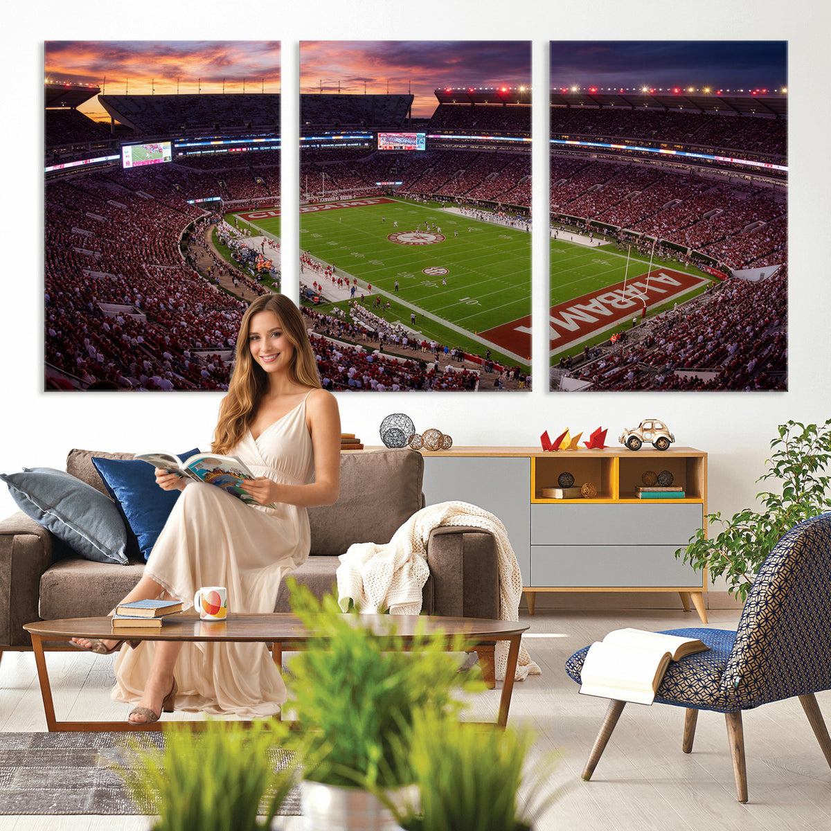 59537492-MGV-CV-36X24 - Stadium Wall Art Canvas Print