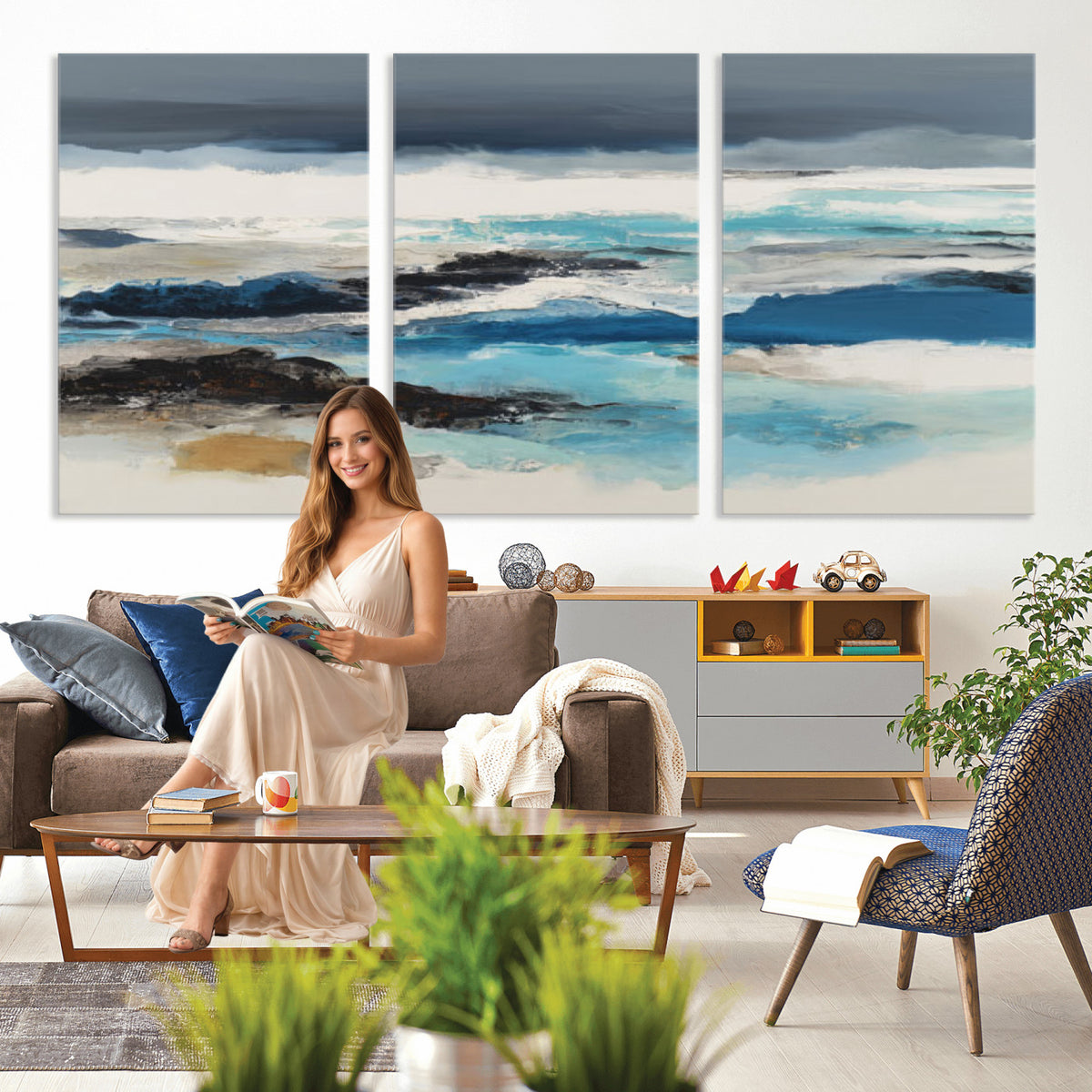 53645131-_Poster-30x20 - Extra Large Abstract Wall Art Canvas Print