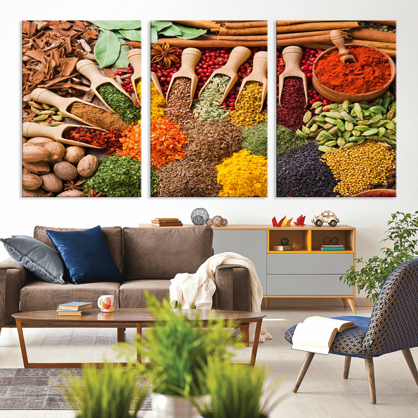 MGV-CV-60X30-3P - Spices Kitchen Wall Art Canvas Print