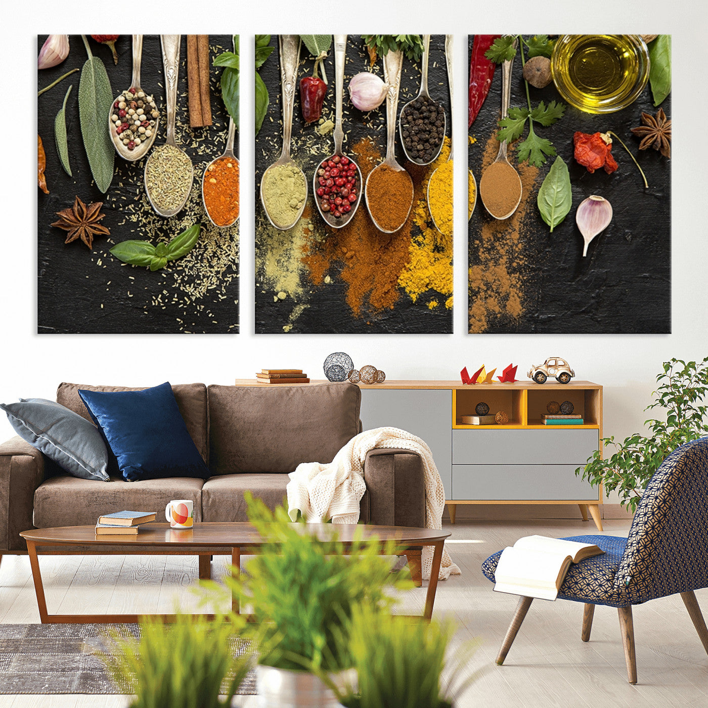 MGV-CV-60X30-3P - Spices Wall Art Canvas Print