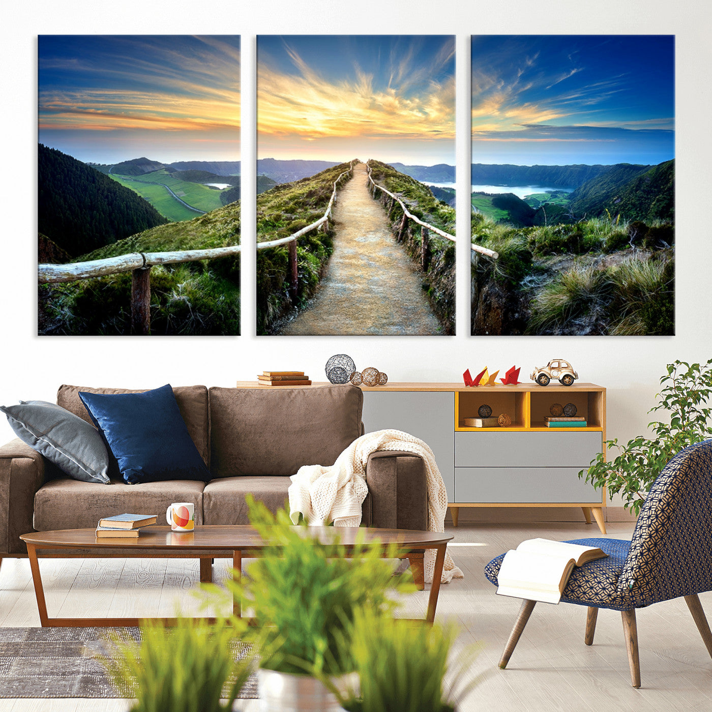 58887-MGV-CV-36X24-Mountain Landscape Wall Art Canvas Print