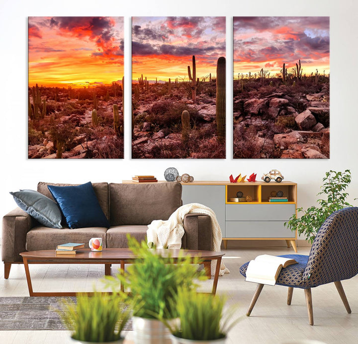 Arizona Desert Print, Western Cowboy Wall Art Print