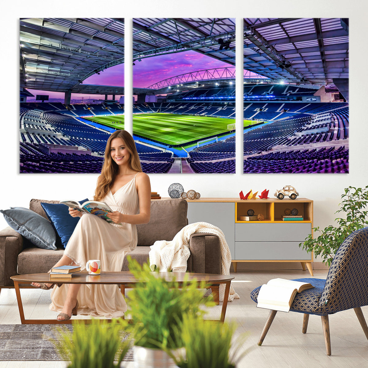 10851-MGV-CV-36X24 - FC Porto Soccer Team Print Canvas, Dragon Stadium Wall Art