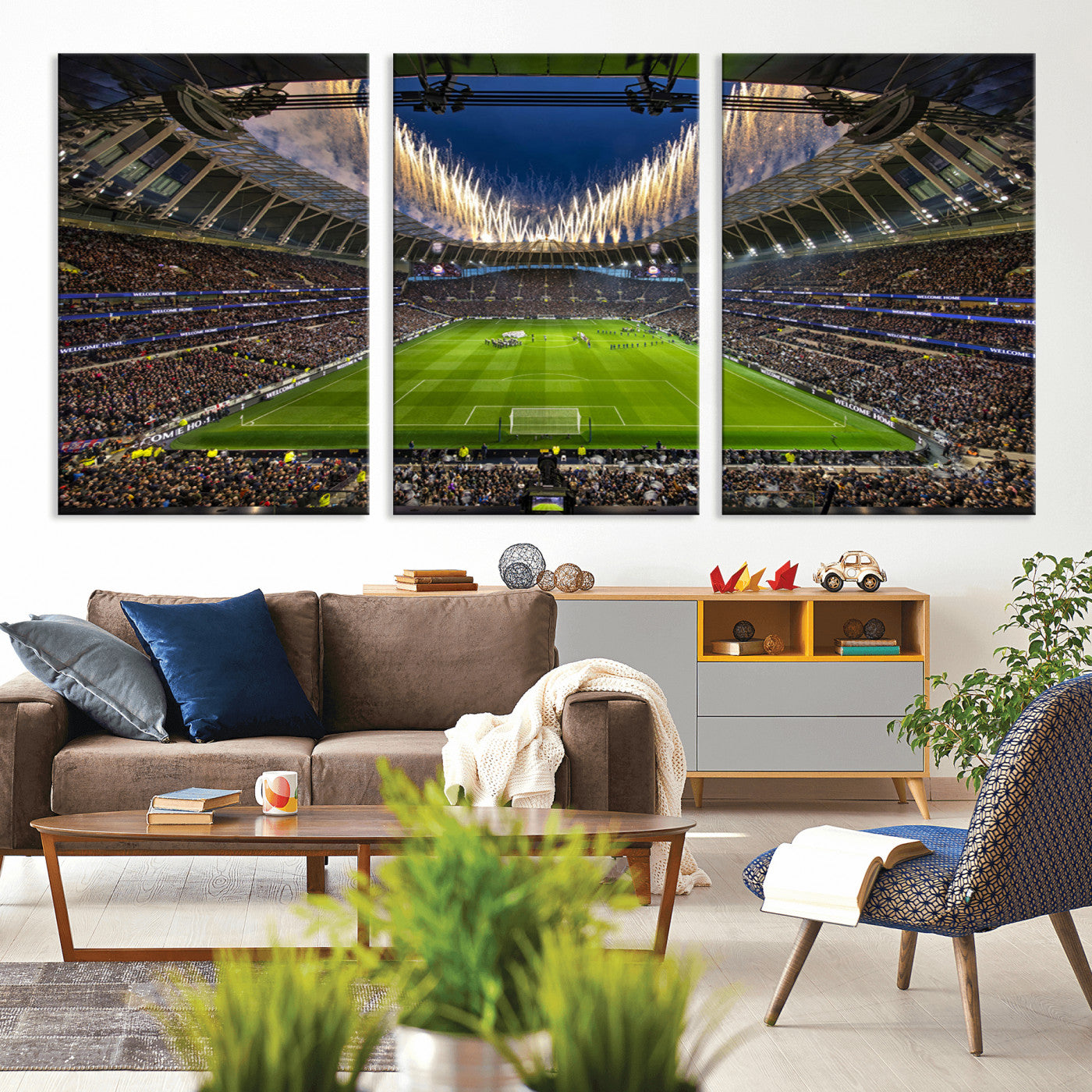 MGV-CV-60X30-3P - Tottenham Hotspur Football Team Print - London Tottenham Hotspur Stadium Wall Art Canvas Print