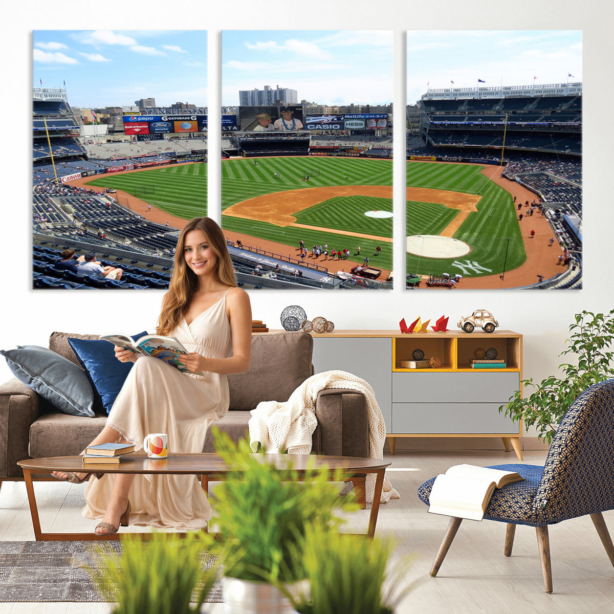98047-MGV-CV-36X24 - Buffalo Bills Stadium Wall Art, Buffalo Bills Decor, NFL Fan Gift