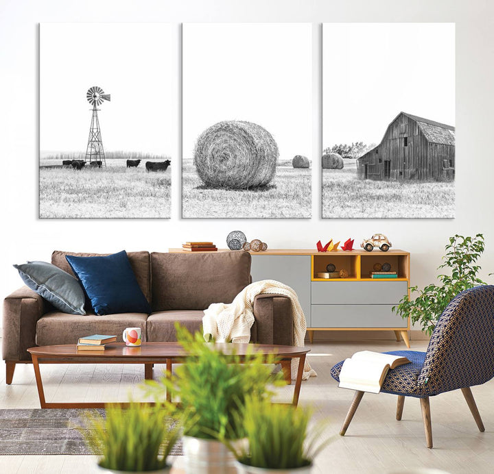 Farmhouse Wall Art Decor Canvas Print