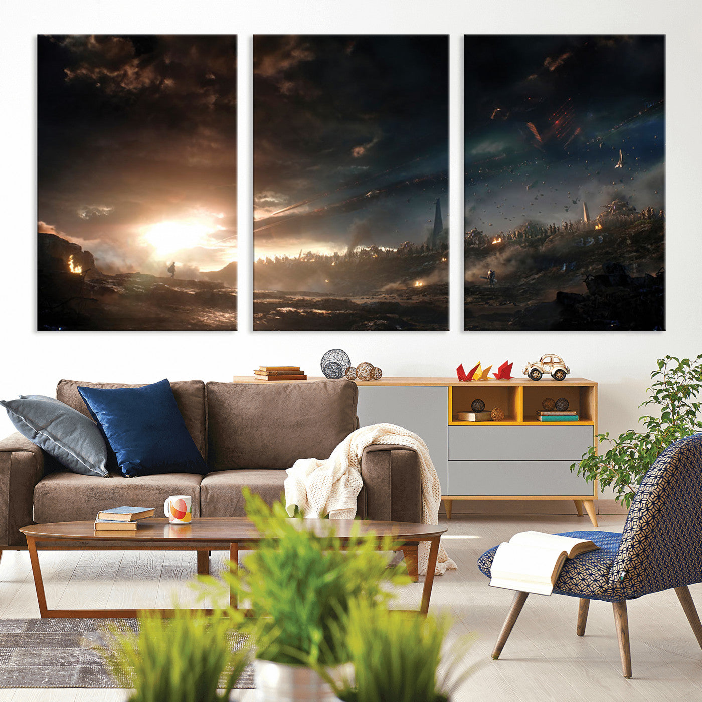 MGV-CV-60X30-3P - Avengers Planet Wall Art Canvas Print