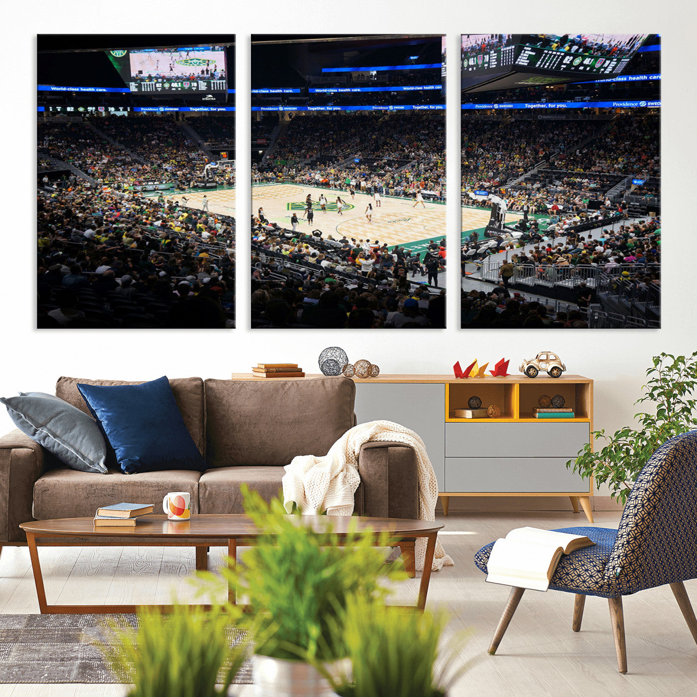 MGV-CV-60X30-3P - Climate Pledge Arena | Washington Seattle Kraken Hockey Stadium Wall Art | Canvas Print | Ready to