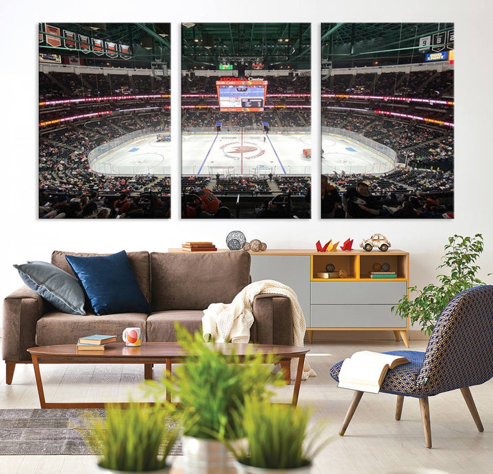 Honda Center California Anaheim Ducks Ice Hockey Stadium Wall Art Canvas Print