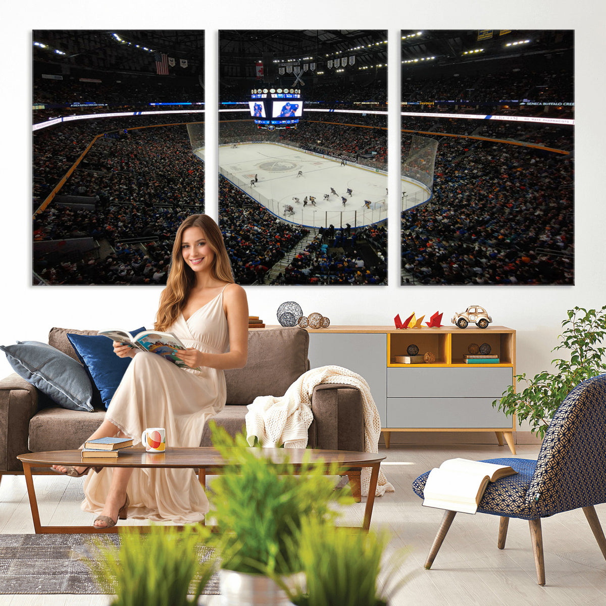 15132-MGV-CV-36X24 - KeyBank Center New York Buffalo Sabres Hockey Stadium Canvas