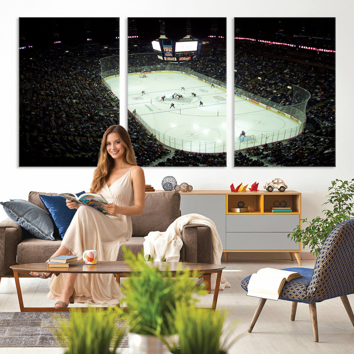 38823-MGV-CV-36X24 - Nationwide Arena Ohio Columbus Blue Jackets Hockey Stadium