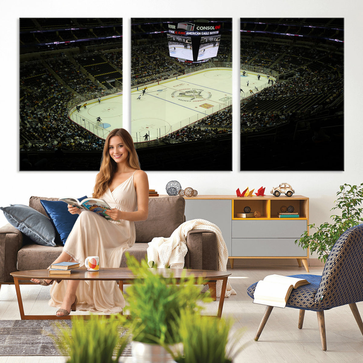 52168-MGV-CV-36X24 - PPG Paints Arena Pennsylvania Pittsburgh Penguins Hockey