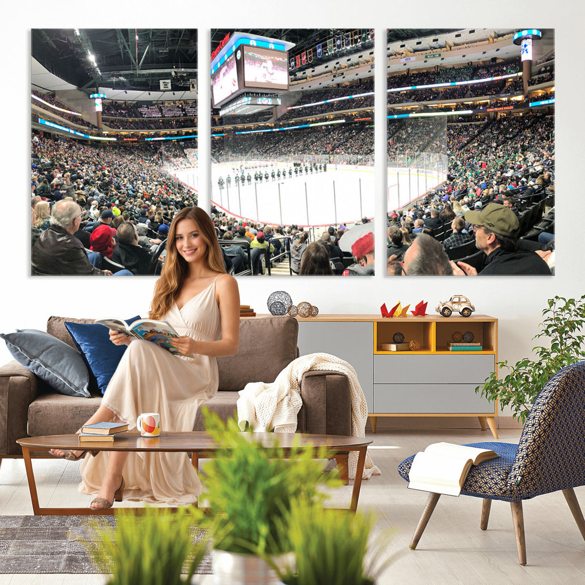 44414-MGV-CV-36X24 - Xcel Energy Center St Paul Minnesota Wild Ice Hockey Stadium