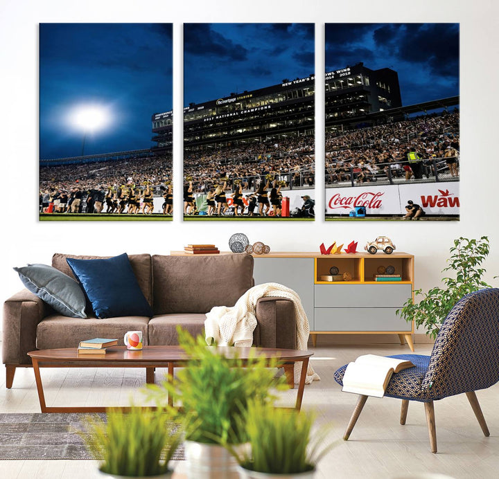 UCF Knights Football Team Print - Orlando FBC Mortgage Stadium Wall Art Canvas Print